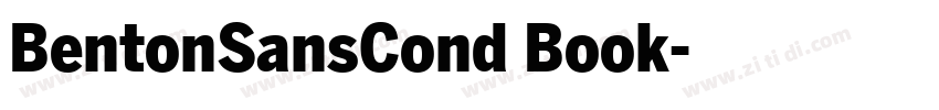 BentonSansCond Book字体转换